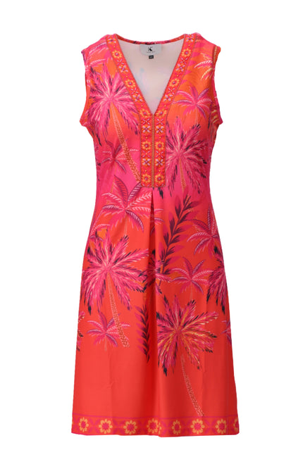 Jurk Mouwloos Met Design C403-P133