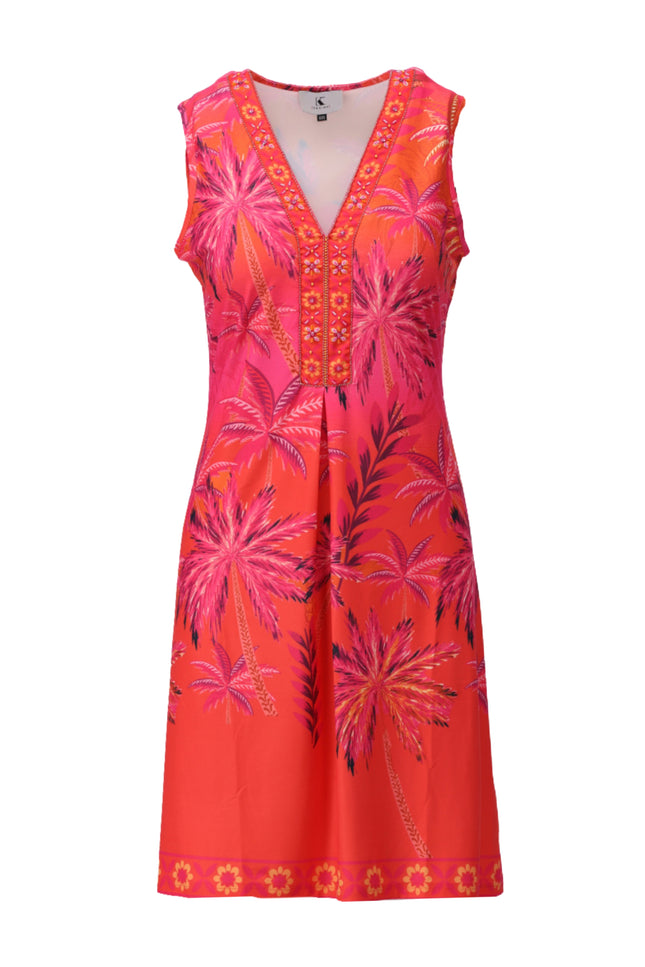 Jurk Mouwloos Met Design C403-P133