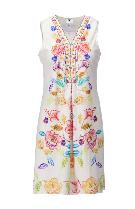 Jurk Mouwloos Met Design C412-P134