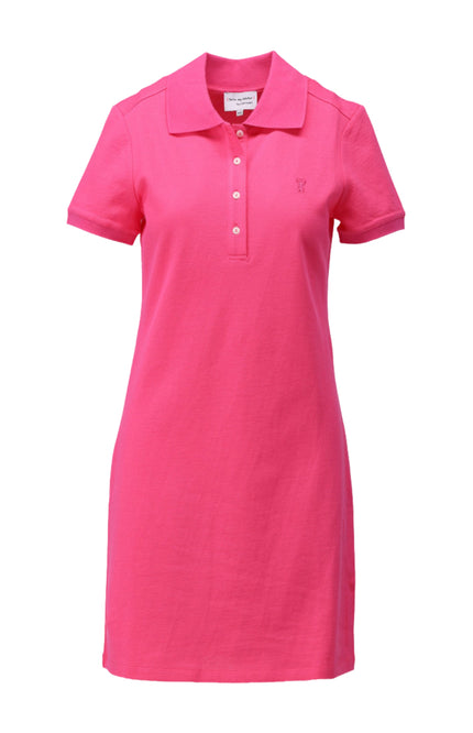 Jurk Polo Met Korte Mouwen Carmine Rose C751L