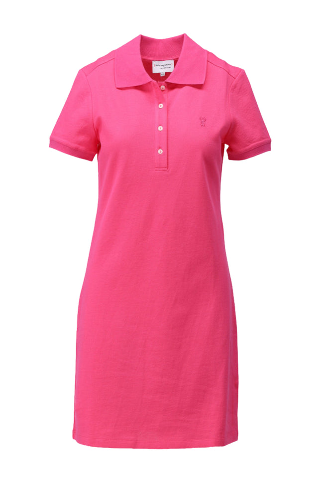 Jurk Polo Met Korte Mouwen Carmine Rose C751L