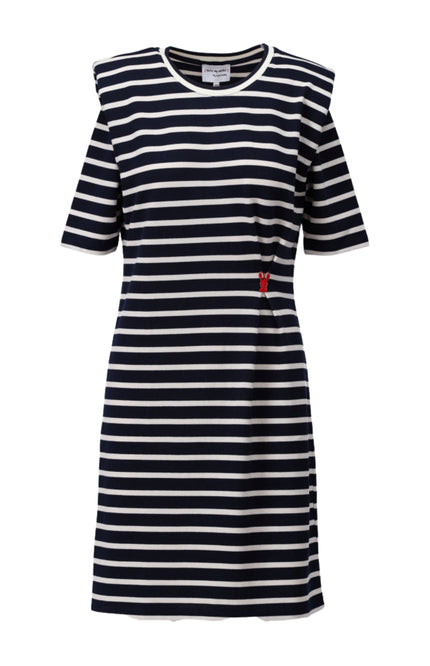 Jurk Gestreept Navy C753L