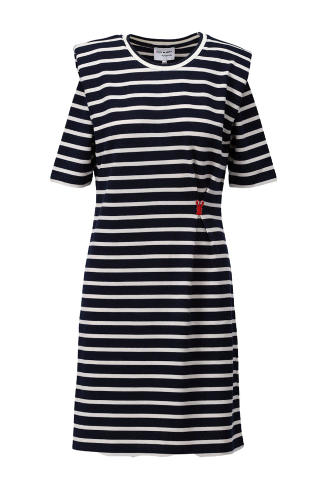 Jurk Gestreept Navy C753L