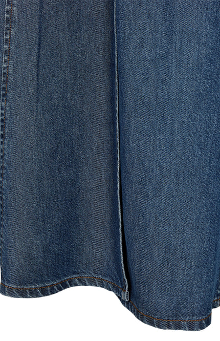 Freequent Rok Fqmilo Medium Blue Denim 208292 Stretchshop.nl