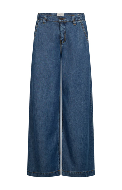 Freequent Broek Fqmilo Medium Blue Denim 208302 Stretchshop.nl