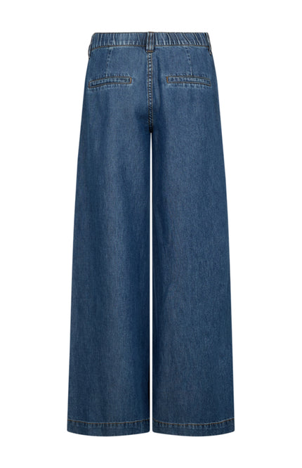 Freequent Broek Fqmilo Medium Blue Denim 208302 Stretchshop.nl