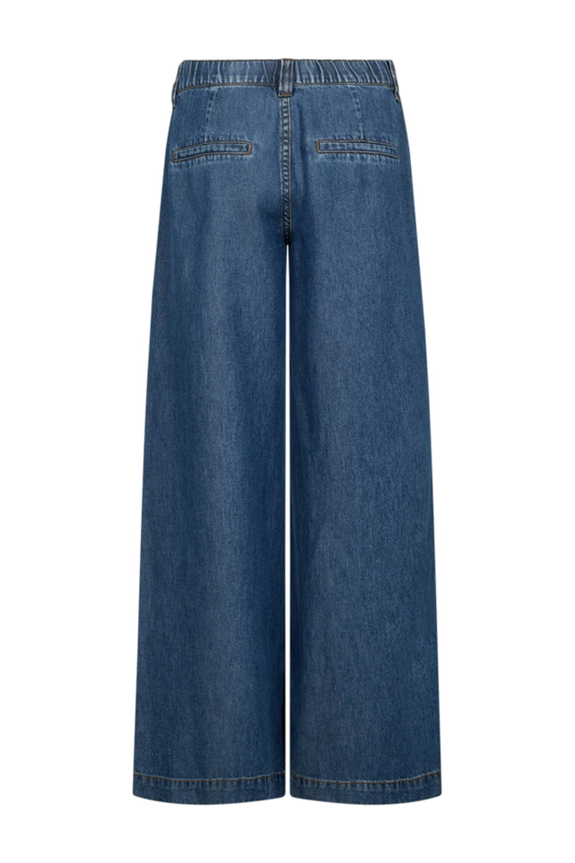 Freequent Broek Fqmilo Medium Blue Denim 208302 Stretchshop.nl