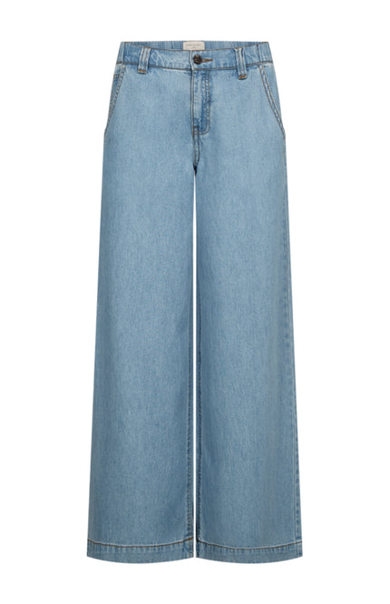 Freequent Broek Fqmilo Light Blue Denim 208302 Stretchshop.nl
