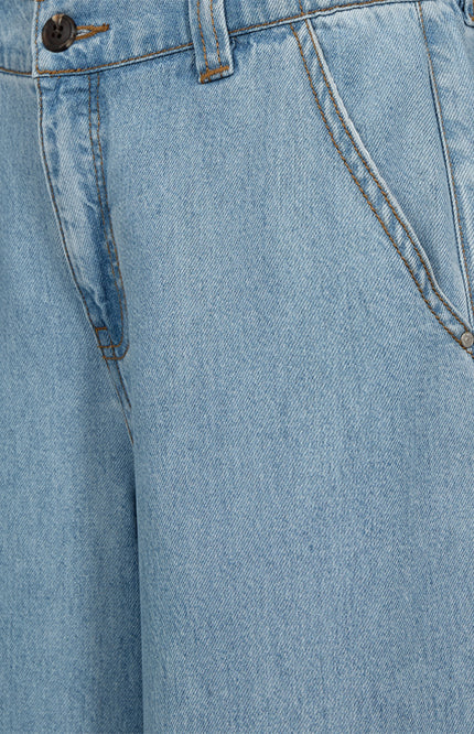 Freequent Broek Fqmilo Light Blue Denim 208302 Stretchshop.nl