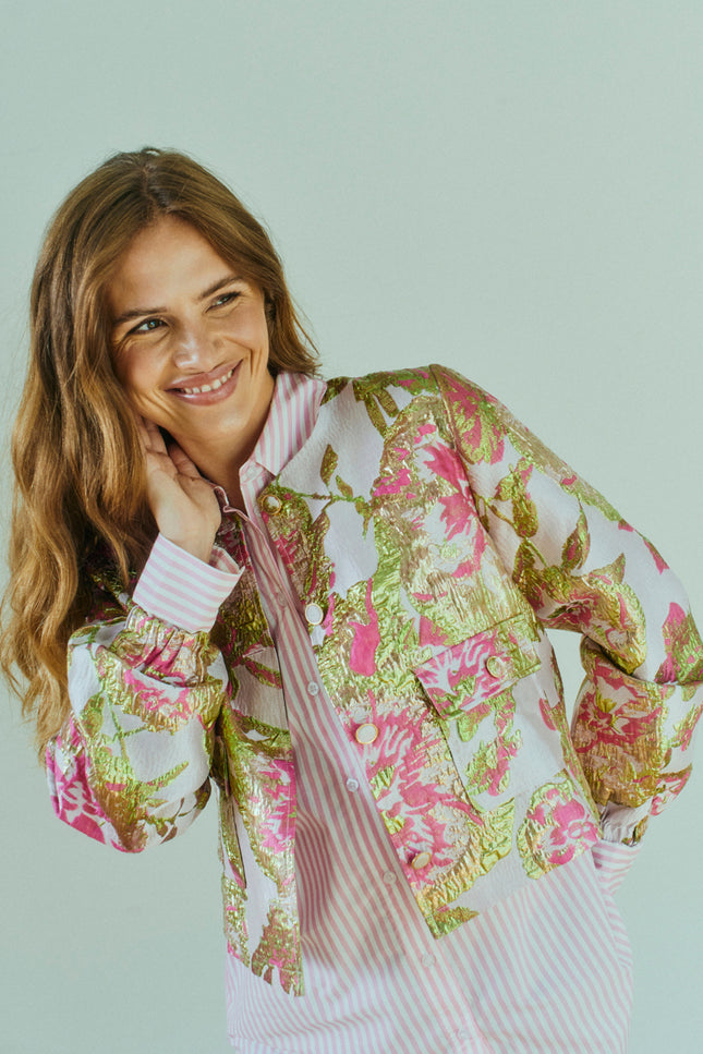 Freequent Jacket Fqfay Sweet Lilac Gold 208169 Stretchshop.nl