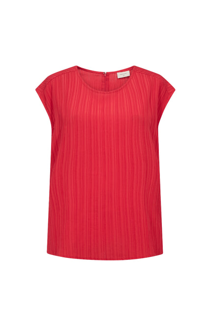 Freequent Blouse Fqgrsvalse True Red 207685 Stretchshop.nl