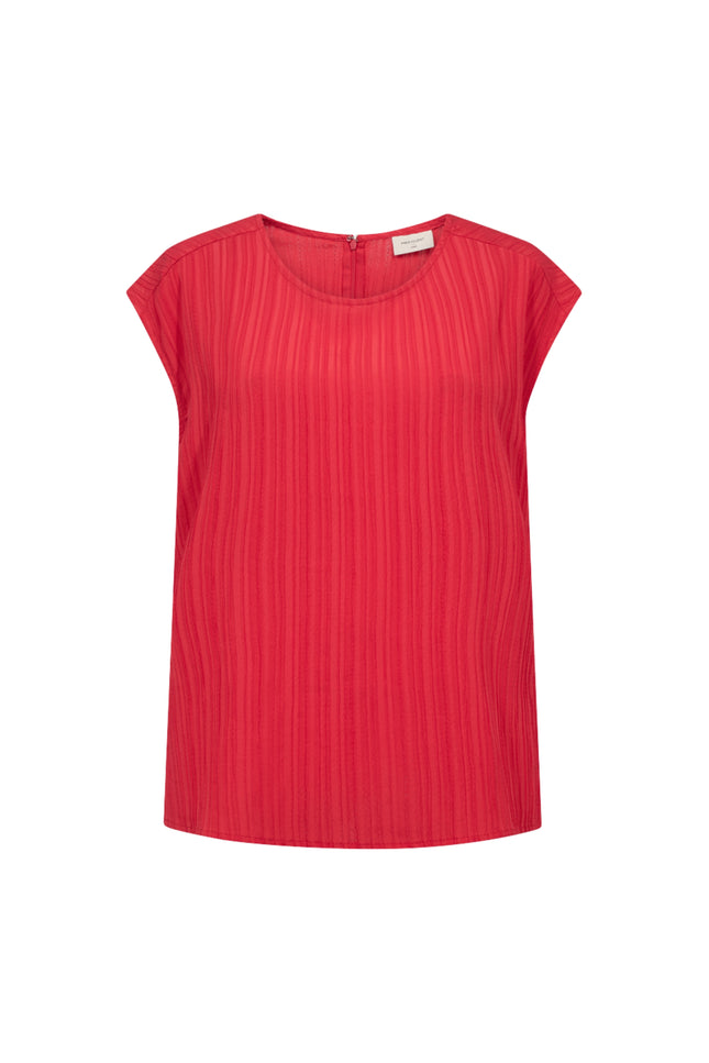 Freequent Blouse Fqgrsvalse True Red 207685 Stretchshop.nl