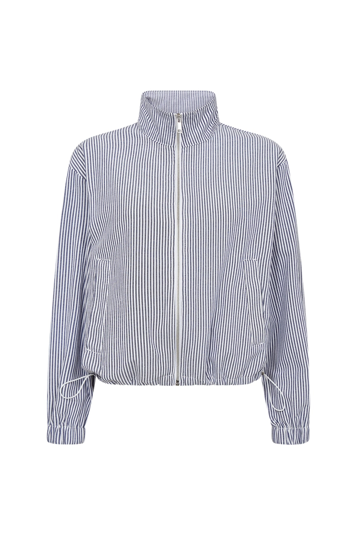 Freequent Fqkaro Star Offwhite Navy blazer, damesjas met sterrenprint en knoopsluiting, stijlvolle en casual zomerjas