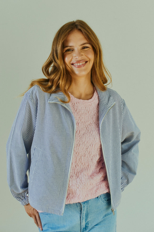 Freequent Jacket Fqkaro Star Offwhite Navy Blazer 207840 Stretchshop.nl