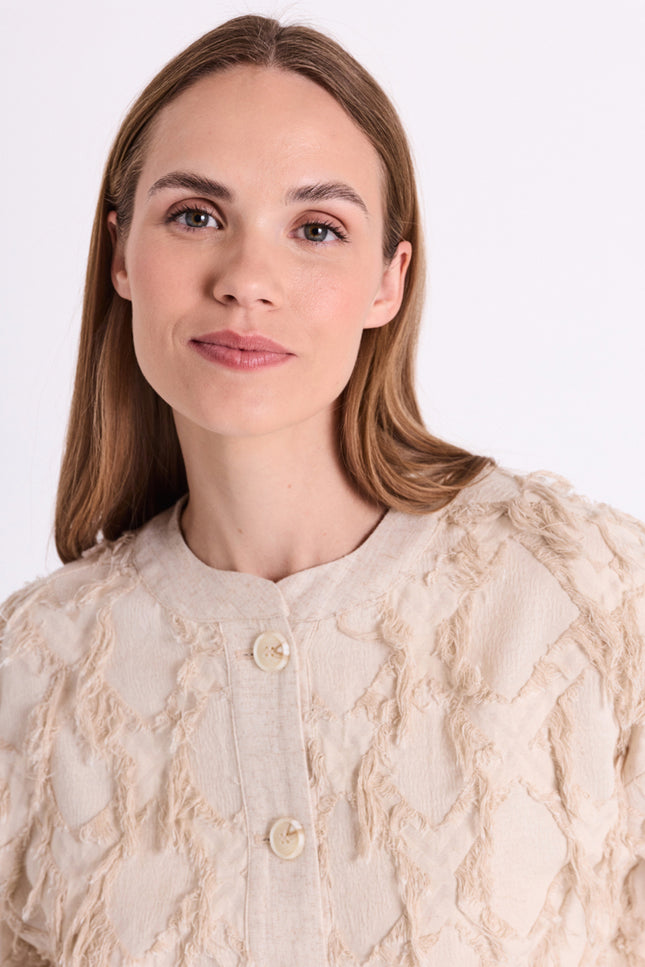 Freequent Jacket Fqfolly Moonbeam Melange 208157 Stretchshop.nl