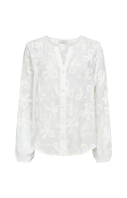 Freequent Blouse Fqrandy Star Offwhite 207729 Stretchshop.nl