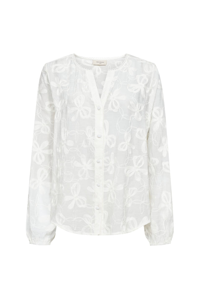 Freequent Blouse Fqrandy Star Offwhite 207729 Stretchshop.nl