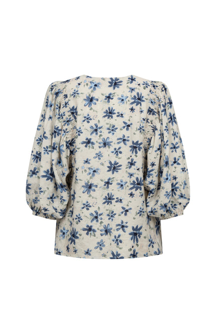 Freequent Blouse Fqjovi Moonbeam Vintage Indigo 208165 Stretchshop.nl