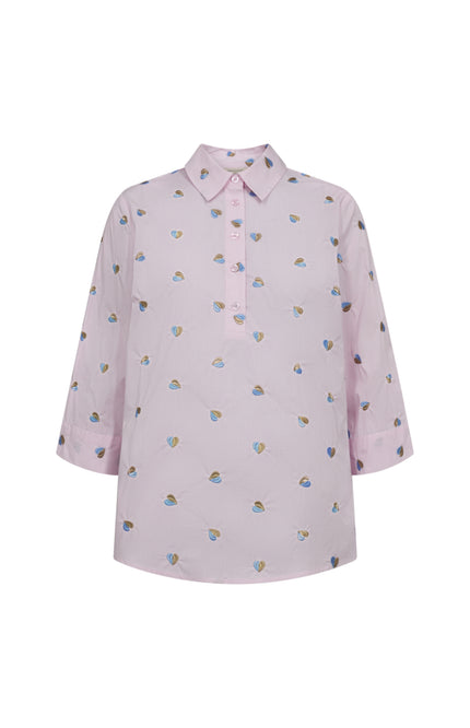 Freequent Blouse Fqrosan Sweet Lilac Blue Bell 207696 Stretchshop.nl