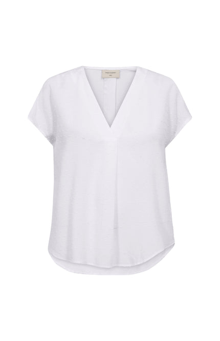 Freequent Blouse Fqkalya Brilliant White 207769 Stretchshop.nl