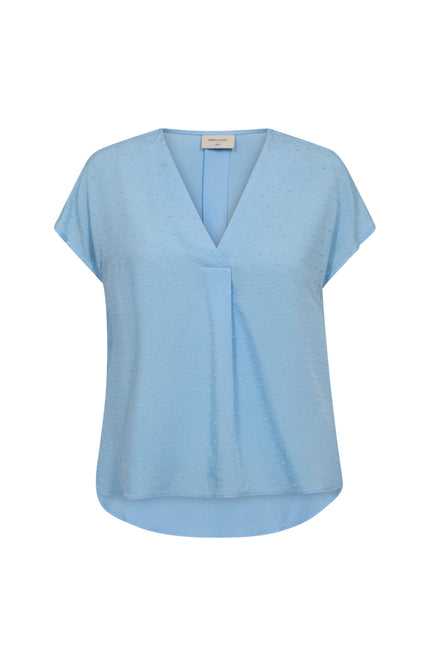 Freequent Blouse Fqkalya Blue Bell 207769 Stretchshop.nl