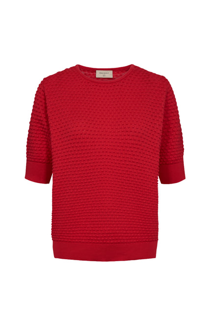 Freequent Trui Fqdodo SS True Red 126810 Stretchshop.nl