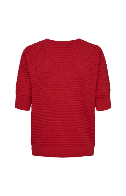Freequent Trui Fqdodo SS True Red 126810 Stretchshop.nl