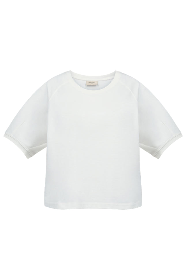 Freequent T-shirt Fqcomte Star Offwhite 208172 Stretchshop.nl