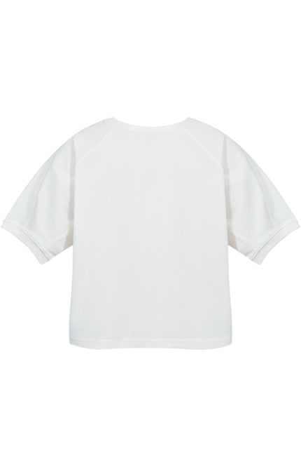 Freequent T-shirt Fqcomte Star Offwhite 208172 Stretchshop.nl