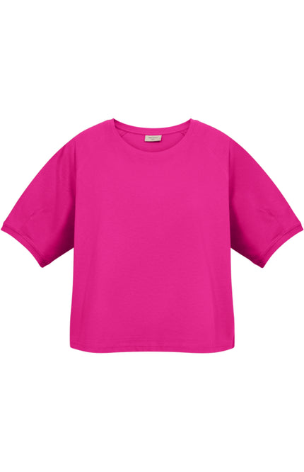 Freequent T-shirt Fqcomte Fuchsia Purple 208172 Stretchshop.nl