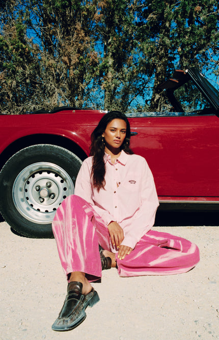 Broek Mayra Pink Tie Dye SS6Z103