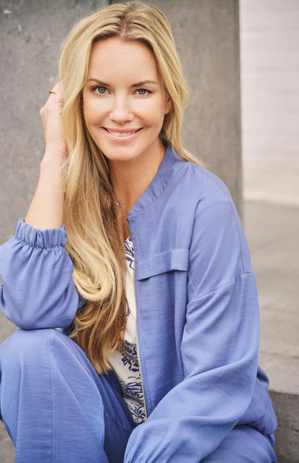 Zoso Blouse Elise Blue 261 Stretchshop.nl