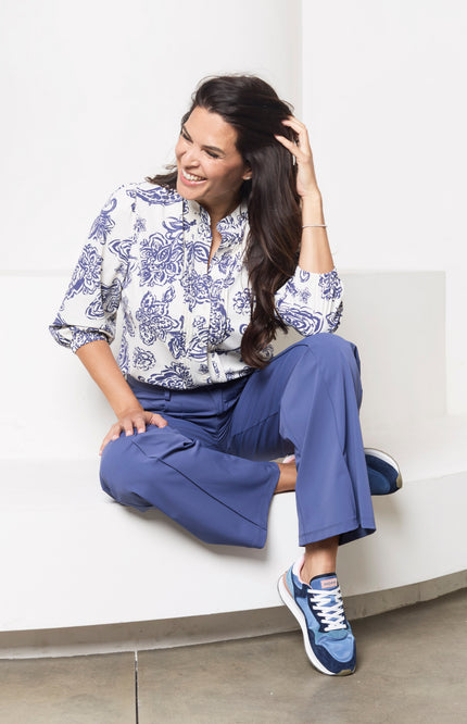 Zoso Travel Broek Beau Blue 261 Stretchshop.nl