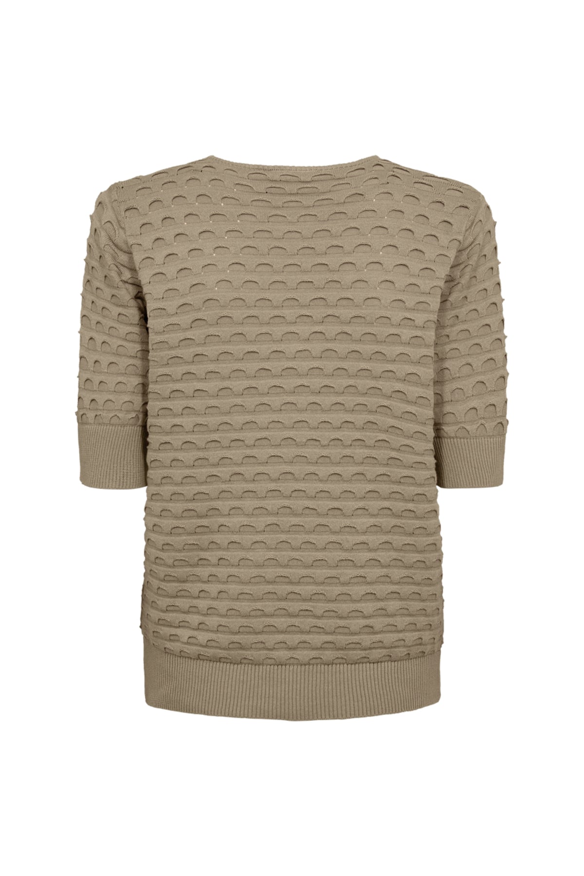 Zilveren Mink trui van Freequent met een zachte, comfortabele pasvorm en stijlvolle details, afgebeeld op model.