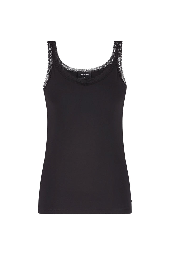 Travel Top Lacy Black L21-275-0060
