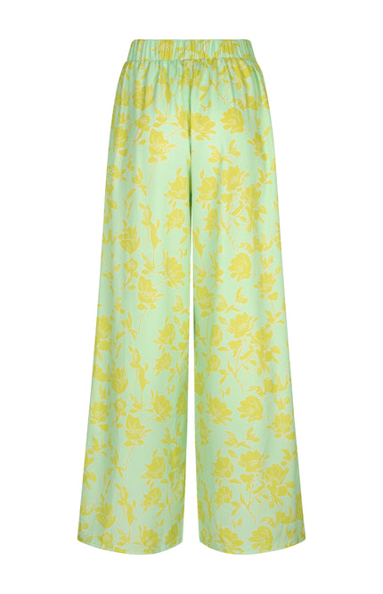 Studio Amaya Broek Amelie Multi Print Green Stretchshop.nl