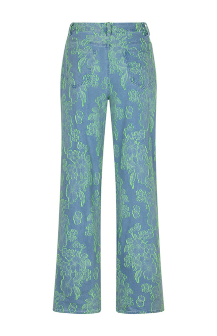 Studio Amaya Jeans Anna Lime Stretchshop.nl