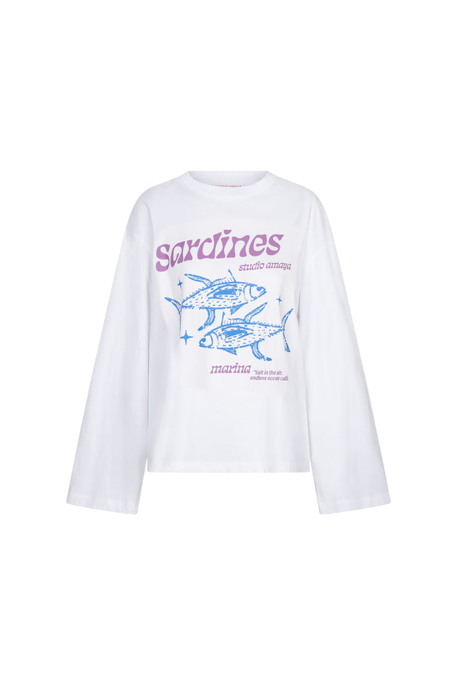 Studio Amaya Top Sardines White Stretchshop.nl