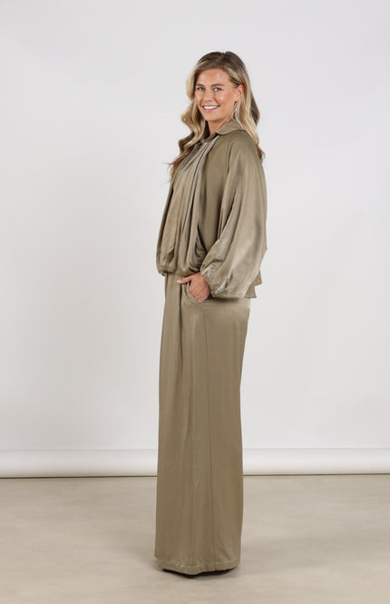 Nukus Jacket Jolijn Army NKS13095 Stretchshop.nl