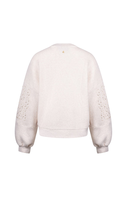 Nukus Trui Rami Sand Melange NKS03067 Stretchshop.nl