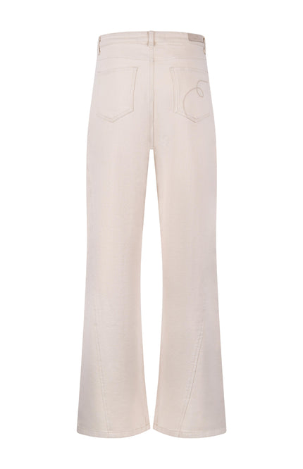 Nukus Broek Natur Sand NKS09100 Stretchshop.nl