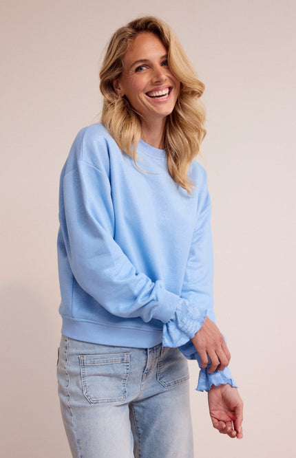 Tramontana Sweater Coated Breezy Blue D03-19-601 1 Stretchshop.nl