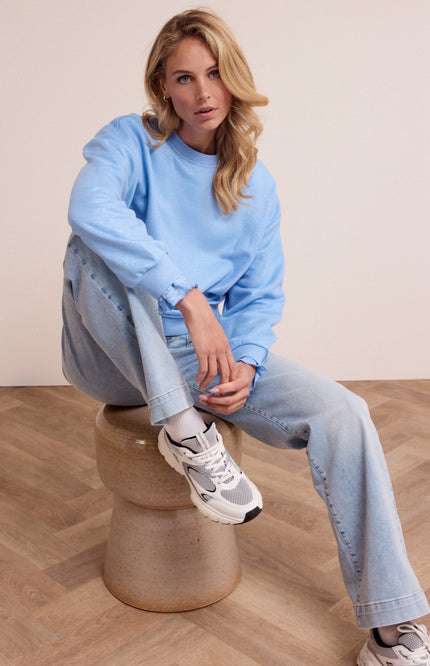 Tramontana Sweater Coated Breezy Blue D03-19-601 1 Stretchshop.nl