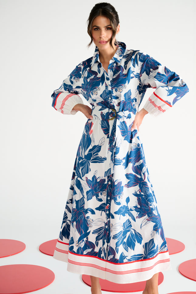 K-design Jurk Maxi Met Design C711L-P064 Stretchshop.nl