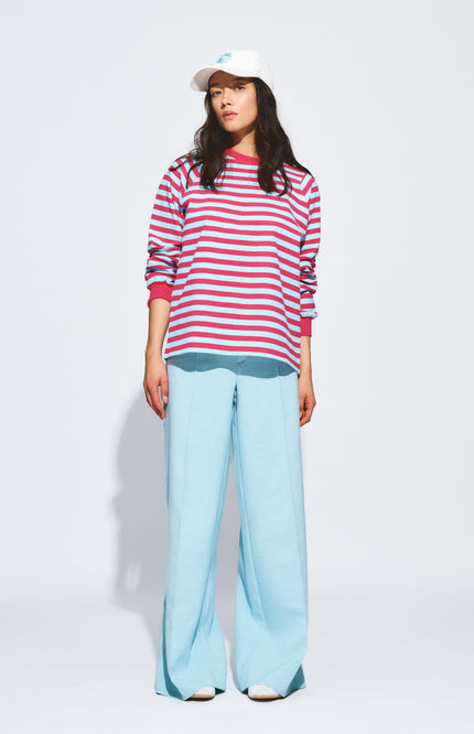 POM Amsterdam Pants Jess Blue Mist SP9516 Stretchshop.nl