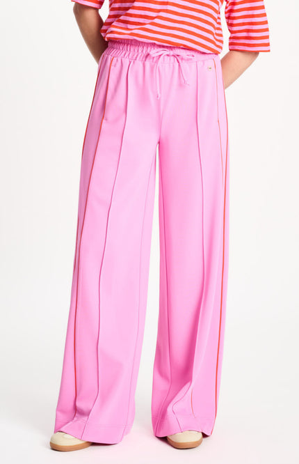 POM Amsterdam Broek Colourblock Cheering Pink SP9514 Stretchshop.nl