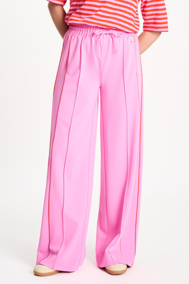 POM Amsterdam Broek Colourblock Cheering Pink SP9514 Stretchshop.nl