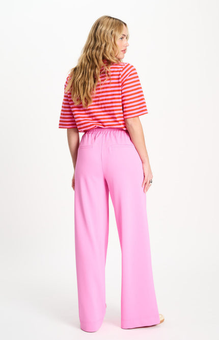 POM Amsterdam Broek Colourblock Cheering Pink SP9514 Stretchshop.nl