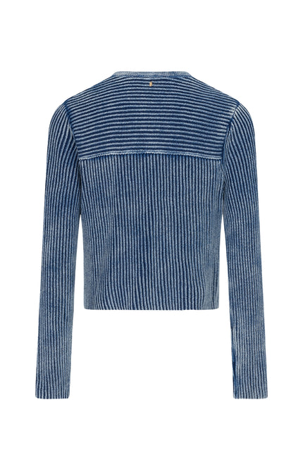 Ibana Vest Kaycee Washed Blue Stretchshop.nl