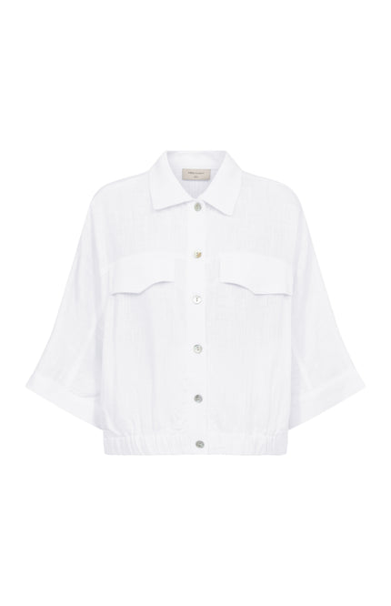 Freequent Jacket Fqlarin Brilliant White 208134 Stretchshop.nl